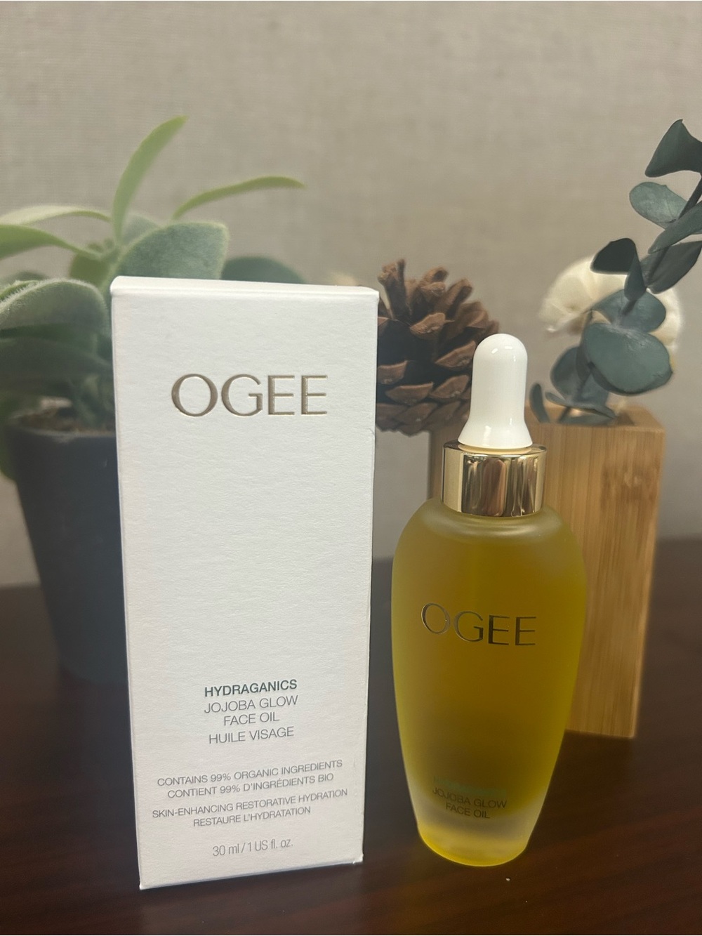Ogee Hydraganics Jojoba Glow Face Oil NWT